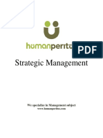Strategic Management Sample