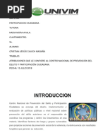 Atribuciones Que Le Confiere Al Centro Nacional de Prevención Del Delito y Participación Ciudadana.