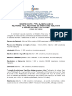 Normas Atuais Do CTC-I - Elaboracao Do Relatorio Final e Resumo Do PIBIC-2017-2018 - Retificadas