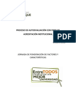 Ponderación de Factores de Evaluación en La Universidad