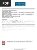 Tarcov - On A Certain Critique of Straussianism PDF