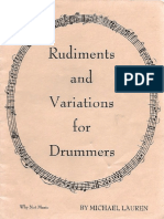 Rudiments and Variatons for Drummers