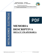 Memoria Descriptiva Meta Nº 178 Apumarca