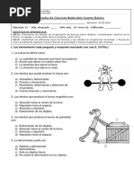 Prueba Ciencias Naturales Fuerza