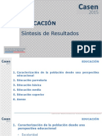 Encuesta CASEN 2015 - Educación