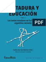 Educacion y Dictadura en Los Textos Escolares Argentinos