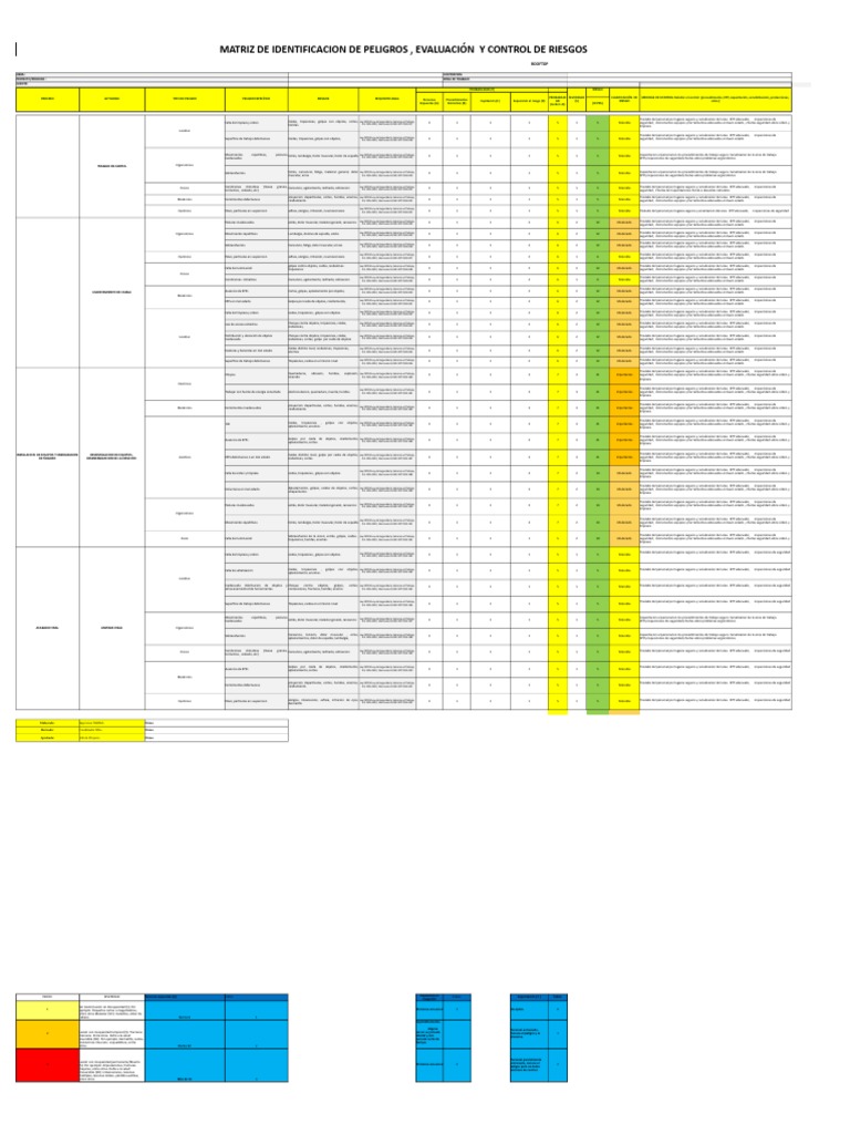 Identificación y Control de Riesgos Laborales | PDF | Dolor lumbar ...