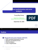 Mathematical Preliminaries and Error Analysis