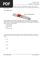 Practice - Test 5 Momentum PDF