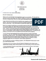 Carta de Trump a AMLO