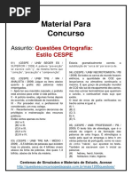 16. Questões Ortografia Estilo CESPE