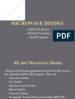 Microwave Diodes-IMPATT, TRAPATT, BARITT Diodes
