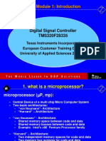 Module 1: Introduction: Digital Signal Controller TMS320F28335