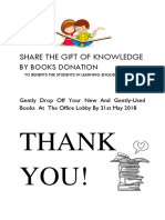 Book Donation Poster