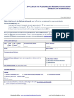 School Applicaton Form Word Document