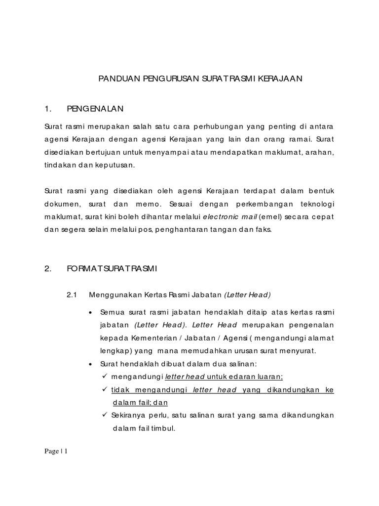 Panduan Surat Rasmi Mampu