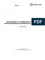Procedimiento de Supervision y Asesoria en Unidades Medicas de Primer Nivel PDF