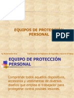 Equipos de Protección Personal: Sub-Dirección de Inspección de Seguridad y Salud en El Trabajo