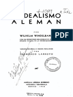 El idealismo alemán según Wilhelm Windelband