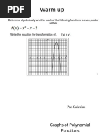 Graph of Polynomial Function