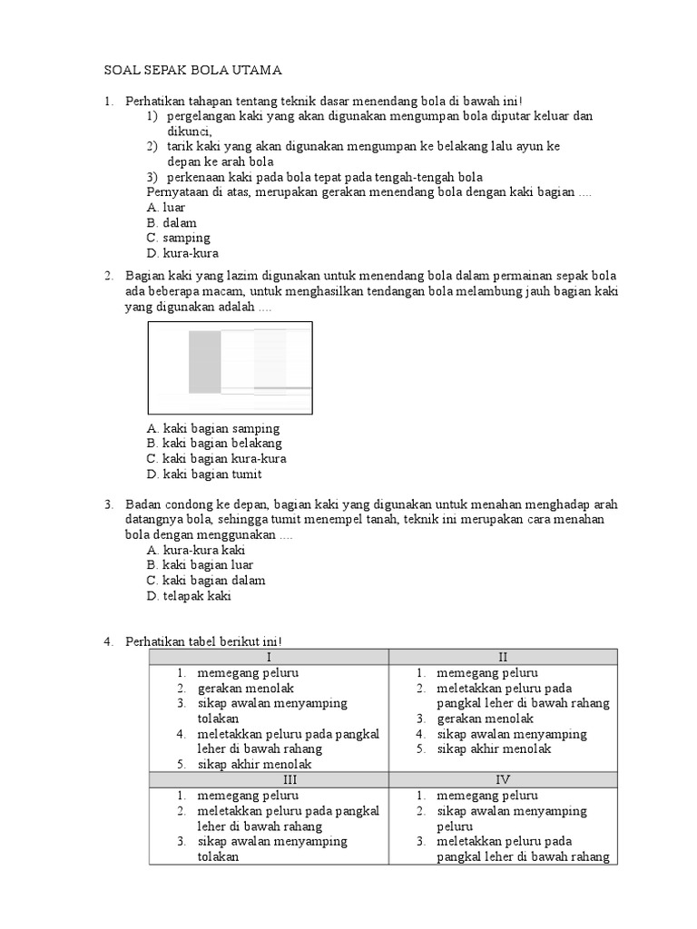 20 Soal Penjas Kelas 12 Pics Ops Sekolah Kita