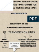 Two Step Impedance Matching Using Quarter Wave Transformers For Resistive and Non-Resistive Loads