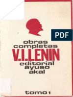 Lenin-Obras Completas Tomo I