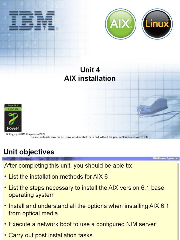Aix Instalation PDF Booting File System