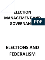 Election Management and Governance