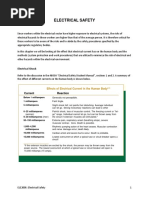 Electrical Engineering II Electrical Safty