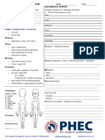 Patient Assessment Form: Assess Scene Secondary Survey