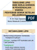 Metabolisme Lipid, Kerja Hormon, Penyebab Gemuk (Ihsan)