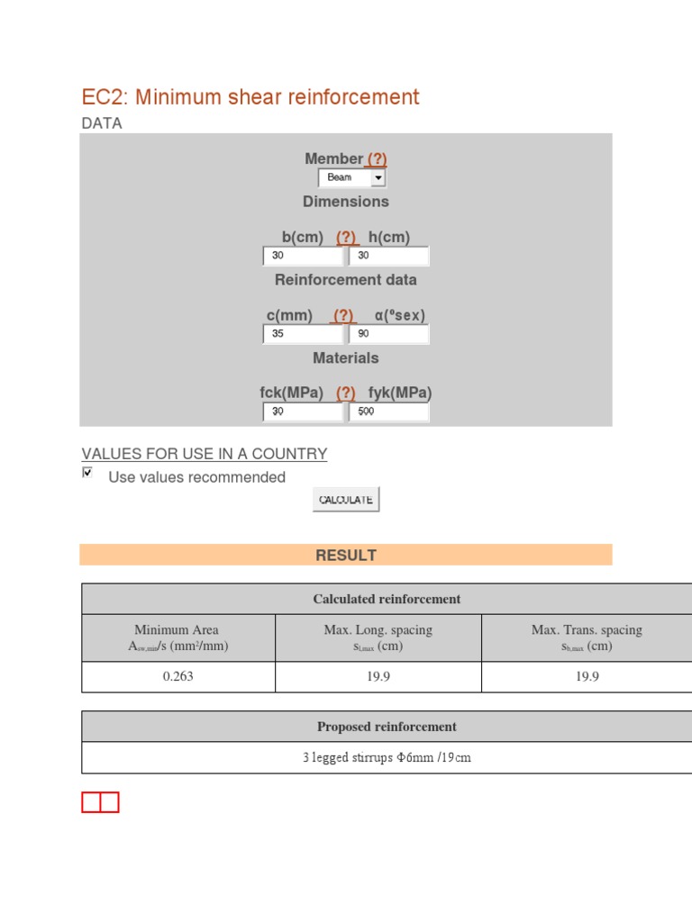 Eurocode 2 Shear Reinforcement Guide | PDF | Beam (Structure) | Column