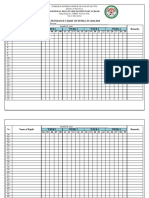 Attendance Chart of Pupils, Sy 2018-2019