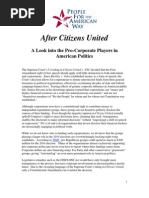 PFAW Report - After Citizens United - Final As of 9-29-10 - 0