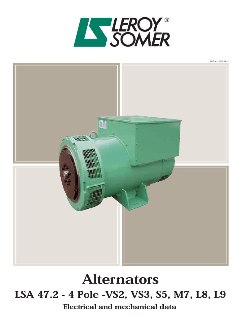 Leroy Somer Alternators PDF Electric Generator Power (Physics)