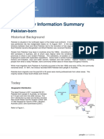 Community Information Summary: Pakistan-Born