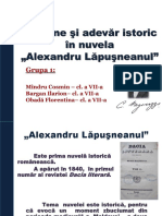 Fictiune Si Adevar Istoric in Nuvela Alexandru Lapusneanul