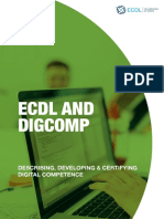 Ecdl and Digcomp: Describing, Developing & Certifying Digital Competence