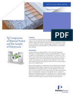 Tg Comparison of Material Pocket and Bar Sample of Polystyrene