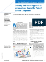 Case Study: Risk-Based Approach To Containment and Control For Potent/ Hazardous Compounds