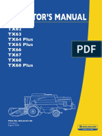New Holland TX Operator Manual