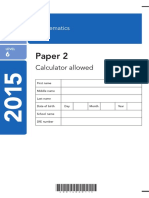 Paper 2: Calculator Allowed