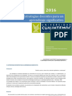 Estrategias docentes para un aprendizaje significativo