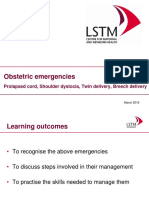 CMNH-Obstetric Emergencies- March 2016