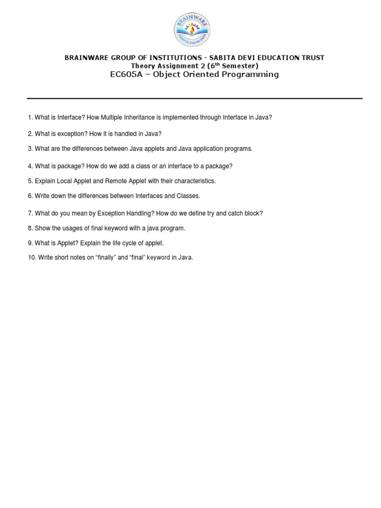 Java Applets and Exception Handling | PDF | Technology & Engineering