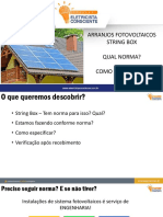 Normas para string box em sistemas fotovoltaicos