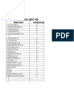 Daftar Persediaan Obat Igd 2015