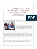 La Educacion A Lo Largo de La Vida en La Sociedad Del Conocimiento PDF