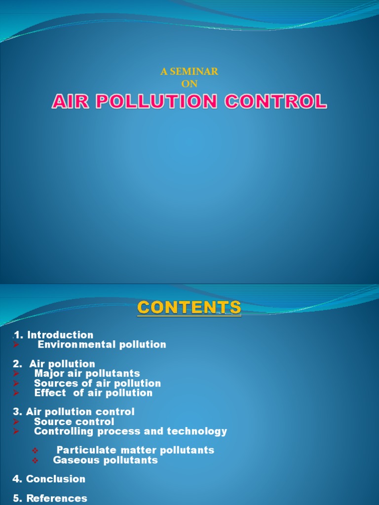 Airpollutioncontrol 170405122019 PDF | PDF | Particulates | Chemistry